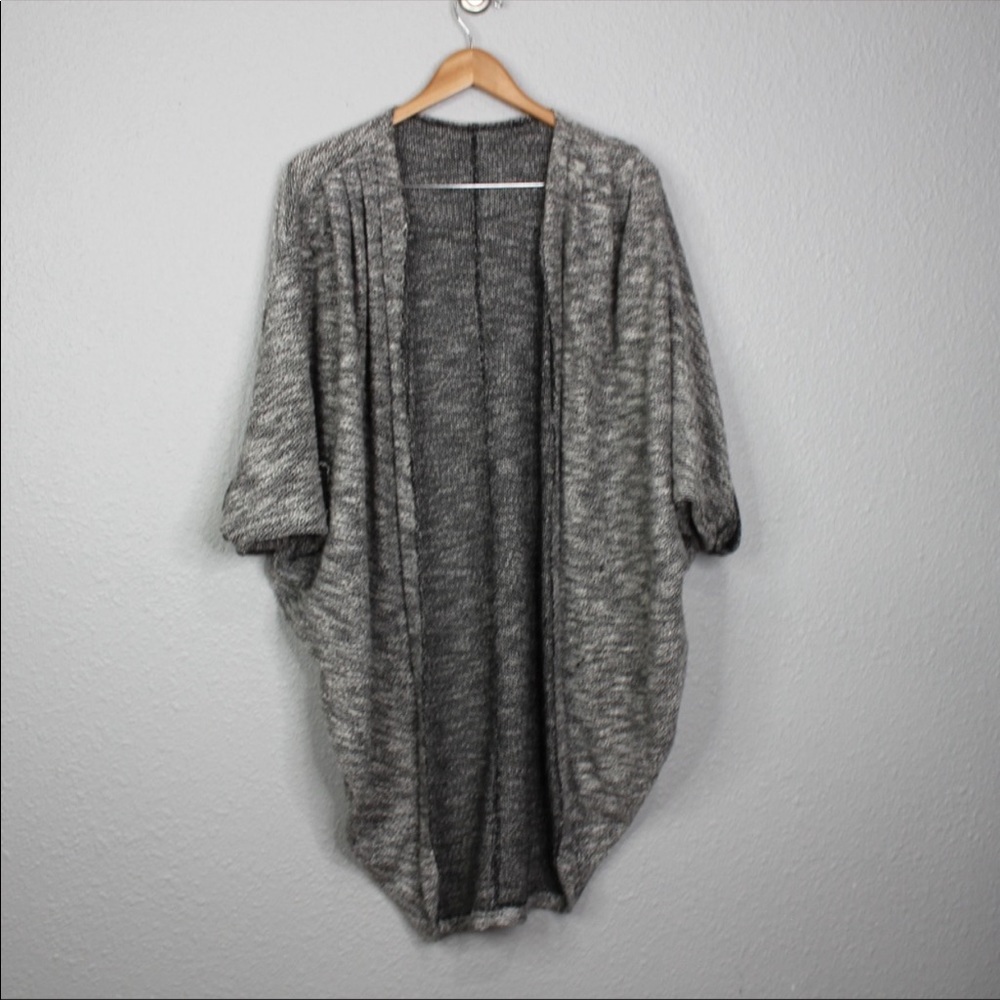 American Apparel Heathered Open Kimono Sweater OS